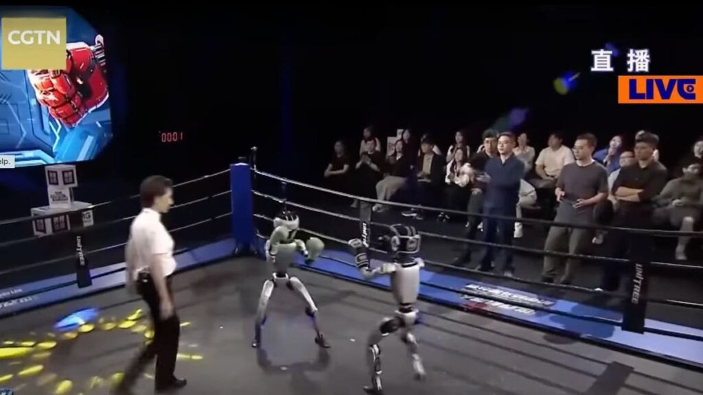 Robots enter the ring for a first boxing match